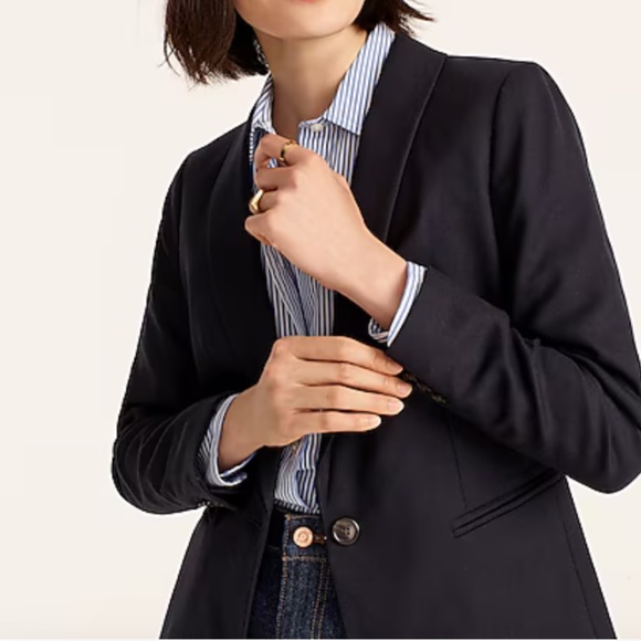 NEW JCREW Parke blazer in wool flannel Size 00 - Picture 5 of 7